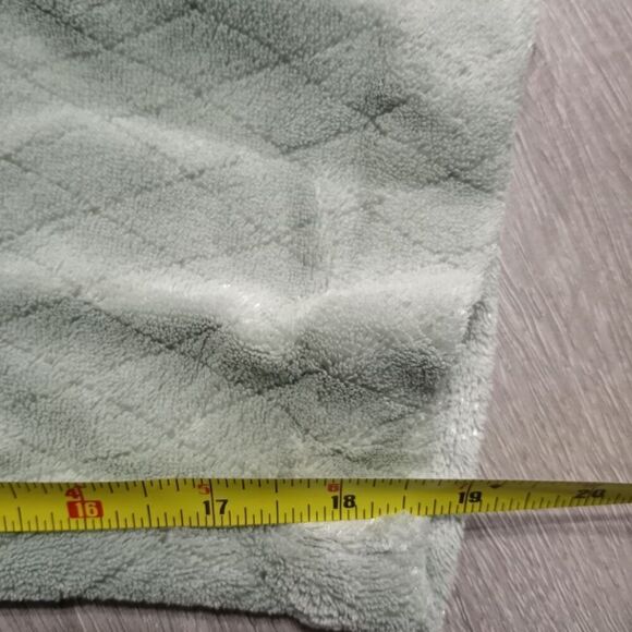 Vintage Oscar Dela Renta Full Zip Night Robe Maxi Mint Green Small/Medium - Picture 10 of 12